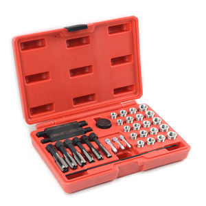 33-Piece Thread Repair Kit Alloy Steel 1/4 In <b>Socket</b> Drive For Auto Mechanical Repair - Product Image 1