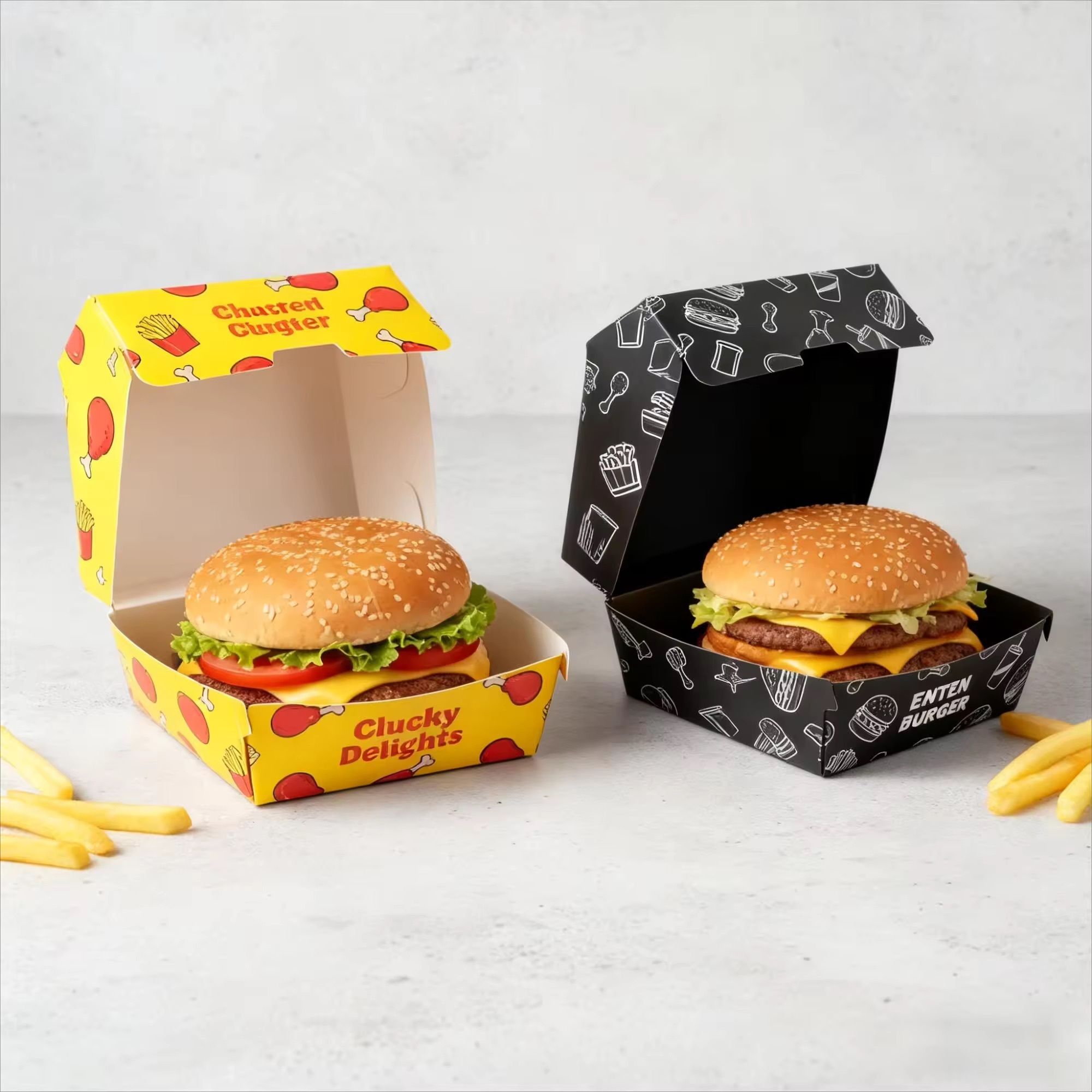 custom burger box