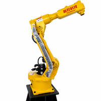 Bras robotique industriel de haute précision à 6 axes, charge utile de 12 kg, pour soudage, manutention, palettisation, préhension et pose, systèmes d'automatisation, moteur