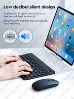 Tablet klavye Mouse Combos 10 inç evrensel Tablet ofis için kablosuz klavye fare seti