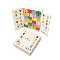 Calendrier de l'Avent de Luxe Personnalisé 24 Jours à Double Porte, Écologique, Coffret Cadeau Beauté, Vernis à Ongles, Mini Parfum, Cosmétiques, Crème Contour des Yeux, Rigide