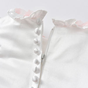 Gaun Satin Putih Anak Perempuan Spanyol Gaun Pesta Pernikahan Ulang Tahun Bayi Gaun Pesta Bunga Anak Perempuan Baju Butik Putri - Product Image 4