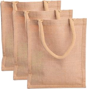 Bolsas de Yute Resistentes, Reutilizables y Ecológicas con Diseño de Letras, Logotipo Personalizado y Asas de Mano para Compras y Regalos - Product Image 2