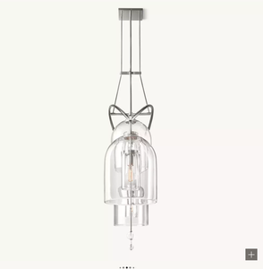 Lustre linéaire en verre Fulcrum Grand personnalisable Lustre <span class=keywords><strong>d</strong></span>'éclairage de luxe Lustre de salle à manger Éclairage moderne <span class=keywords><strong>Chiara</strong></span> - Product Image 2