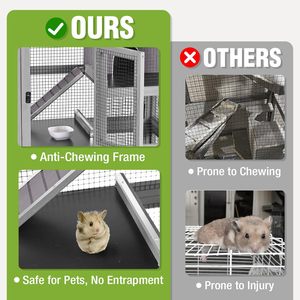 Jaula Moderna de Lujo de 5 Niveles para Hurones, Chinchillas y Hámsters, Resistente a Mordeduras, con Ruedas, para Uso Interior/Exterior, en Caja - Product Image 4
