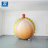Modèle de fruit de durian simulé gonflable personnalisé pour événements commerciaux en plein air, festivals, expositions, décoration