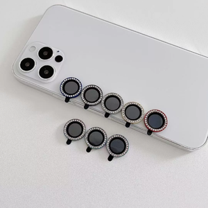 ฟิล์มกันรอยเลนส์<span class=keywords><strong>กล้อง</strong></span>สำหรับ <span class=keywords><strong>iPhone</strong></span>  เคสกระจกเพชรสำหรับ <span class=keywords><strong>iPhone</strong></span> 12 13 14 Pro Max  วงแหวนป้องกันเลนส์<span class=keywords><strong>กล้อง</strong></span>แบบเพชร - Product Image 3