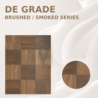 Planches de parquet en bois d'ingénierie de qualité supérieure, design à grille large, parquet en bois massif