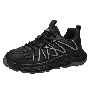 Baskets décontractées tendance à lacets pour hommes, chaussures de sport en toile respirantes, design moderne, usage quotidien - Product Image 2