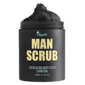 Wholesale 100% Natural Tea Tree Men Body Scrub Deep Cleaning Exfoliating Face Scrub For Men Bamboo Charcoal Scrub For Face