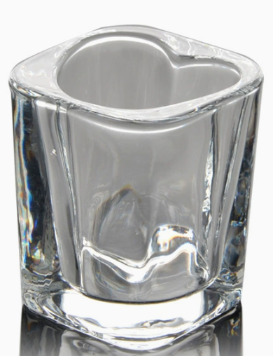clear love heart( price is for blank)