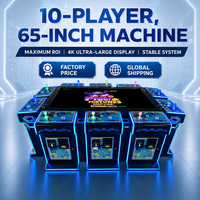 Table de jeu de pêche en métal durable et personnalisée de 65 pouces pour 10 joueurs, fabriquée par l'usine chinoise Qianmen, pour machine de jeu de pêche IGS