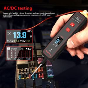 เครื่องทดสอบแบตเตอรี่ Topdiag P50 Pro 12V AC/DC และเครื่องทดสอบวงจรยานยนต์ พร้อมออสซิลโลสโคป จอแสดงผลดิจิตอลอเนกประสงค์ - Product Image 4