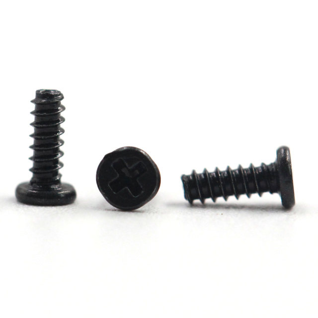 Metric M1.4x4 Carbon Steel Precision Micro Cross Phillips Ultra Thin Low Flat Wafer Head Small Tail Self Tapping Screw Fine