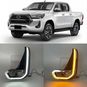 Feux de jour à LED de remplacement pour feux de brouillard, clignotants pour <span class=keywords><strong>Toyota</strong></span> <span class=keywords><strong>Hilux</strong></span> Revo 2020 2021 <span class=keywords><strong>2022</strong></span> 2023 - Product Image 2