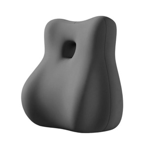 Almohada de Soporte Lumbar Gris Oscuro, Cojín Ergonómico para Respaldo de Silla de Oficina - Product Image 1