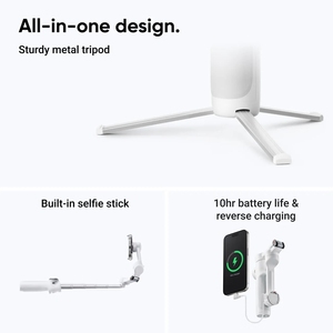 Estabilizador de Gimbal Profissional Portátil Flow <span class=keywords><strong>2</strong></span> para Celular com Rastreamento Automático <span class=keywords><strong>3</strong></span> em 1 para iOS e Android - Product Image 3