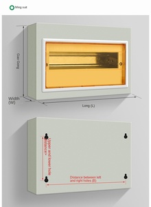 Boîtes de distribution en métal PZ30 Disjoncteur Boîtier de commande de puissance Montage en surface et encastré Métal - Product Image 3
