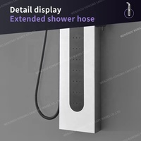 Offre Spéciale moderne en acier inoxydable 304 panneau de douche mural multi-mélangeur panneau intelligent Jet modèles de pulvérisation souple pour salle de bain