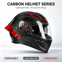 Casque de moto intégral professionnel en fibre de carbone 3K, homologué DOT ECE, ultra léger, casque de course, logo personnalisé