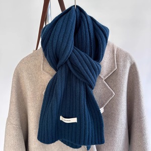 Écharpe douce 100% laine à rayures verticales, écharpe épaisse tricotée pour l'automne et l'hiver, accessoire de cou confortable unisexe, cadeau idéal pour elle/lui - Product Image 5