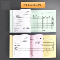 Carnet de reçus autocopiants 2/3 feuillets pour l'impression claire et lisse, idéal pour les commandes de livraison d'articles d'entrepôt et la gestion quotidienne des affaires.