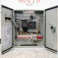 Armoire de distribution d'alimentation double ATS, boîtier de commande, coffret de disjoncteurs 630A 380V, basse tension industrielle IP20 avec serrure à clé