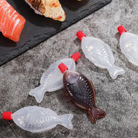 Mini bouteille de sauce à sushi jetable en forme de poisson vinaigre sauce soja paquets d'assaisonnement pour les repas à emporter
