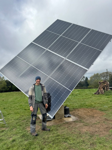 Sistema de Seguimiento <span class=keywords><strong>Solar</strong></span> Automático de Doble Eje, Kit de Seguidor <span class=keywords><strong>Solar</strong></span> de 8 Paneles, 2 Ejes - Product Image 2
