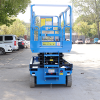 Plateforme élévatrice à ciseaux électrique automotrice CHANGDING, hauteur de travail 6m, capacité 113kg, acier au manganèse haute résistance, commande fiable