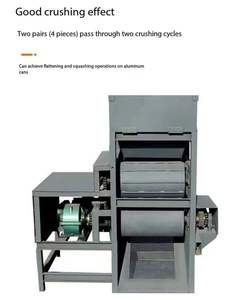 Machine à aplatir les canettes en aluminium verticales de différentes tailles personnalisées, équipement de recyclage des canettes de thon en métal de rebut - Product Image 5