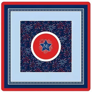 Nouvel ensemble de tuiles de mahjong américain de luxe moderne, thème patriotique rouge, blanc, bleu, océan, pour la fête de l'Indépendance, portable, cadeau de fête, août 2026 - Product Image 6