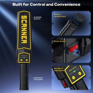 Máy dò kim loại cầm tay độ nhạy cao Máy quét cho trạm sân bay an toàn cơ thể kiểm tra an toàn sản phẩm phát hiện đối tượng - Product Image 4