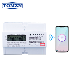 عداد طاقة ذكي ثلاثي الأطوار من TOMZN Tuya مع واي فاي ومؤقت ومراقب استهلاك الطاقة، عداد كيلوواط ساعة، عداد واط، 3*120 فولت، 3*220 فولت، 3*230 فولت - Product Image 1