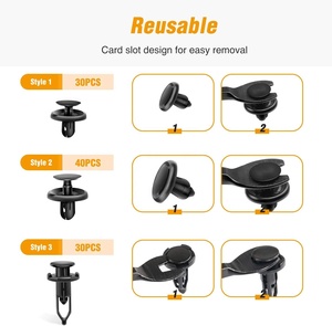 100 Stück Universelle Auto-Befestigungsclips Sortiment für Gängige Fahrzeugmodelle - Product Image 6