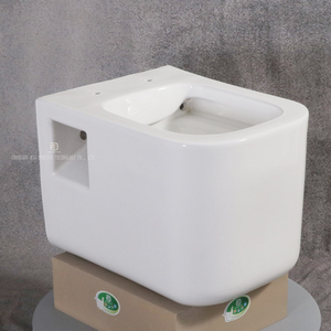 Inodoro suspendido de pared con <span class=keywords><strong>cisterna</strong></span> oculta de doble descarga, de grado hotelero, con ahorro de agua, sin borde, para proyectos y villas. - Product Image 3