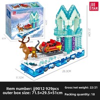 Blocs de construction de château de glace à petites particules, jouet princesse, modèle de construction éducatif compatible pour filles, vente en gros