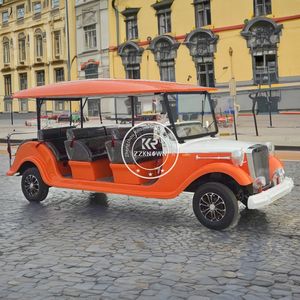 2025 CE Approved Luxury Electric Classic Vintage Fiberglass Aluminum Tourist Roadster Sightseeing Car with Food Service - Product Image 5