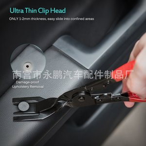 2-In-1 Pliers Head <b>Car</b> Trim Removal Tool 1/2 In Jaw Width Carbon Steel With Spring Loaded Design For Panel <b>Clips</b> And Plastic - Product Image 2