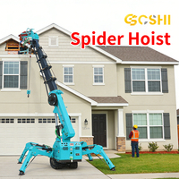 Guindaste Aranha Elétrico de 3 Toneladas, Mini Equipamento Hidráulico de Elevação para Renovação em Áreas Estreitas