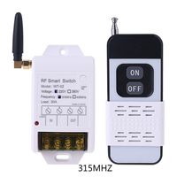 Relais 220V 380V 30A sans fil RF 433MHz, interrupteur de télécommande à 2 canaux, transmetteur intelligent à très haute sensibilité 100-300m C521
