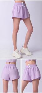 Quick Dry Gym Fitness Sports Active Wear Entrenamiento Yoga Pantalones cortos para correr 2 bolsillos Pantalones cortos para mujer - Product Image 4