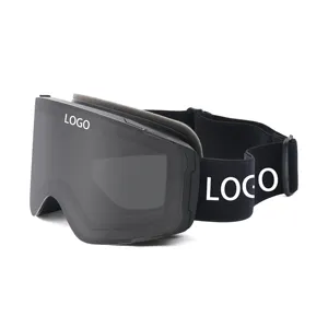 Óculos de neve Frameless Sports Eyewear ajustável Elastic Band Custom Magnetic Wholesale Ski Goggles