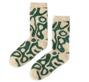 Meilleures chaussettes en peluche à imprimé champignon vert de noël, pantoufles d'hiver confortables et chaudes - Product Image 6