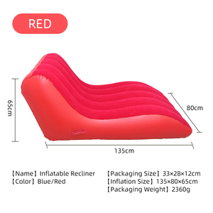 Inflatable <strong>Sofa</strong> <strong>Air</strong> Chair Flocked <strong>Lounge</strong> Couch <strong>Bed</strong> Bean Bag Modern Design PVC for Travel Camping Hiking Backpacking Indoor - Product Image 5