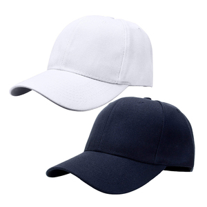 Fashion Unstructured Adjustable Blank <strong>Hat</strong> Baseball Cap <strong>Navy</strong> Blue With Logos 100% Polyester - Product Image 4