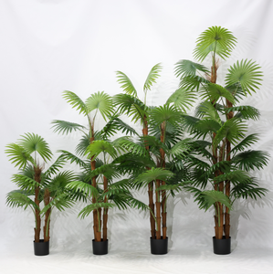 Pianta Artificiale di Palma a Ventaglio Multipolare Altamente Realistica per Decorazione Casa, Hotel e Giardino - Product Image 6