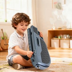 กีตาร์ไร้สายแบบพับได้ เครื่องดนตรี กีตาร์ของเล่นสำหรับเด็ก - Product Image 4