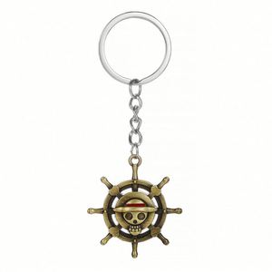 Accessoires de sac rétro One Piece : Pendentif chapeau Luffy Ace, Collier avec affiche de recherche Barbe Blanche, Porte-clés en métal - Product Image 4