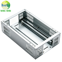 Boîtier électronique en acier inoxydable étanche IP54 avec cadre en tôle, boîtier métallique pour instrument à pliage personnalisé